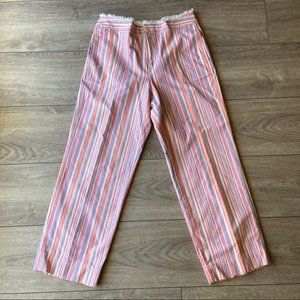 Sigrid Olsen So Blue Striped Beach Summer Pants